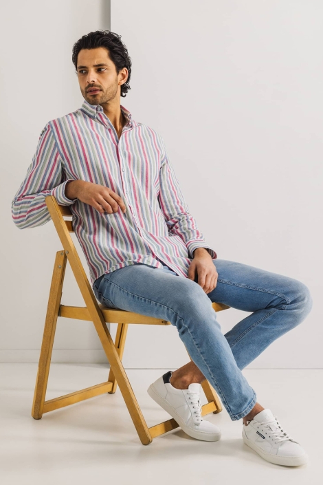 State of Art shirt ls striped oxf